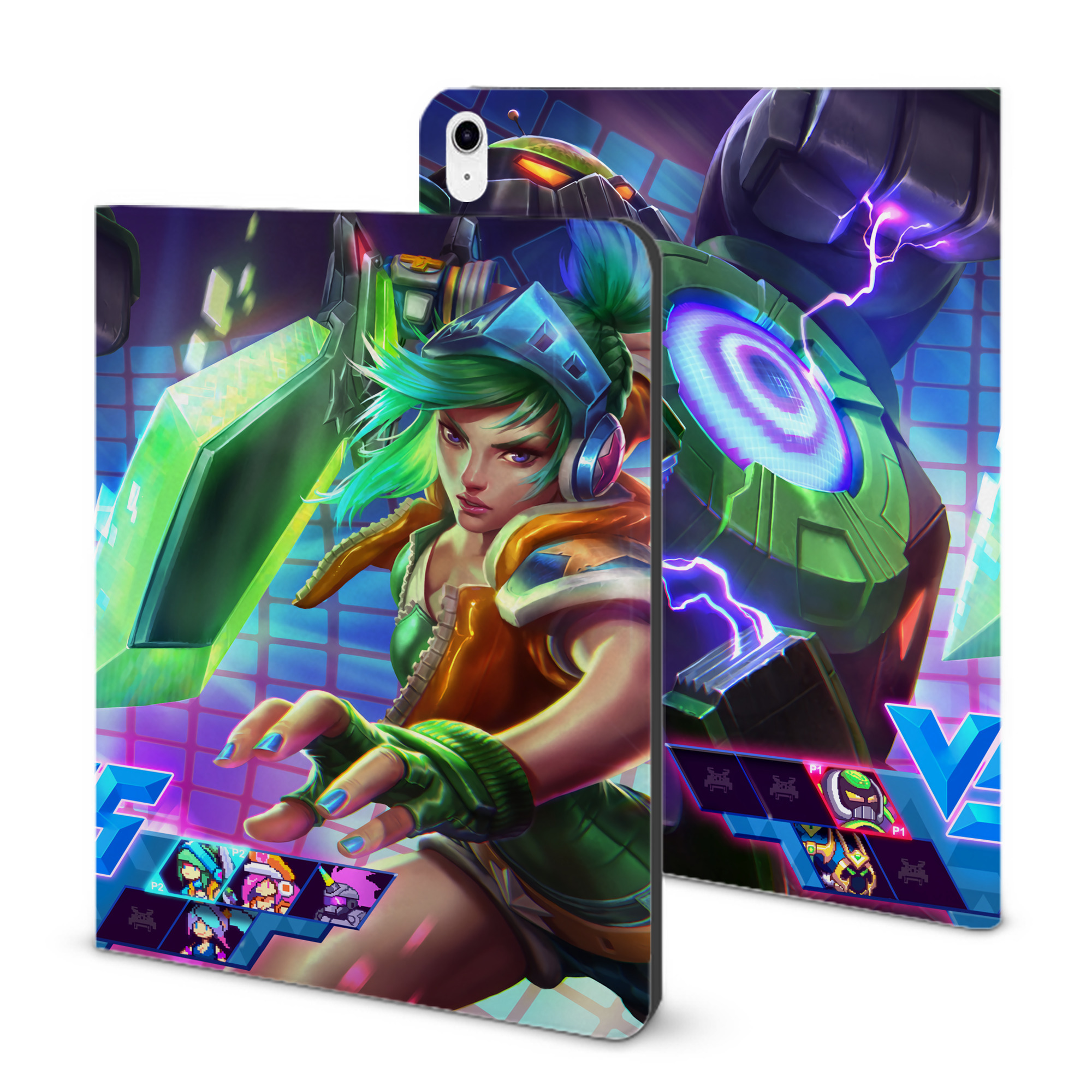 （画像用） リーグ・オブ・レジェンド League of Legends LOL IPad ケース ブック型 PUレザー TPU 耐衝撃 軽量 薄型 ペン収納なし 全面保護 IPad 各モデル対応
